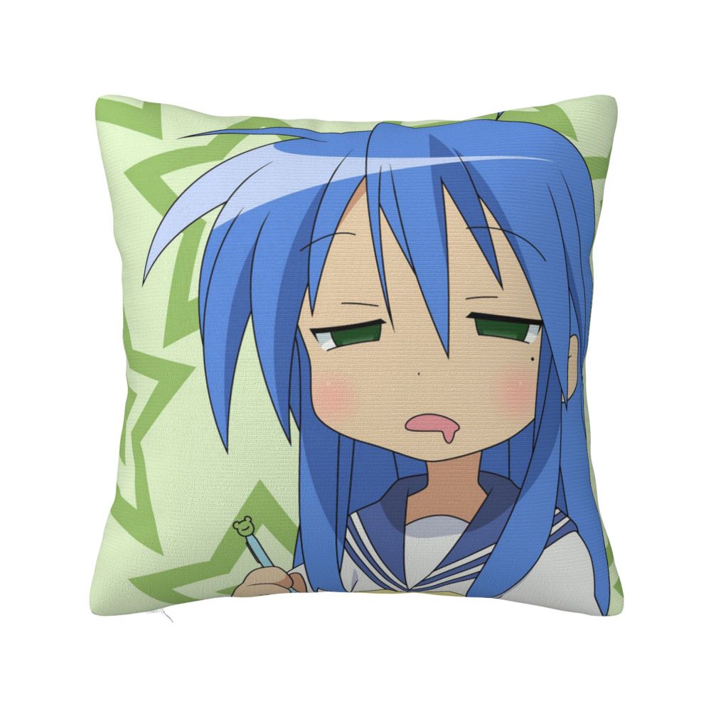 Чехол Lucky Star Konata Izumi для подушки, милый чехол для подушки в  японском стиле аниме Kawaii, чехол для сидя на молнии | AliExpress