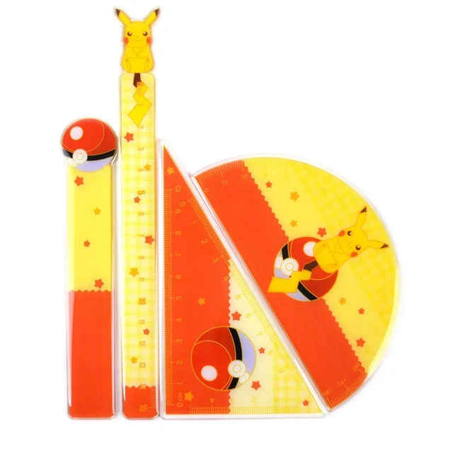 20cm Pokemon Pikachu Acrílico Régua Reta Multifunções DIY Desenho  Ferramentas Estudante Kawaii Papelaria Escola Material de Escritório -  AliExpress
