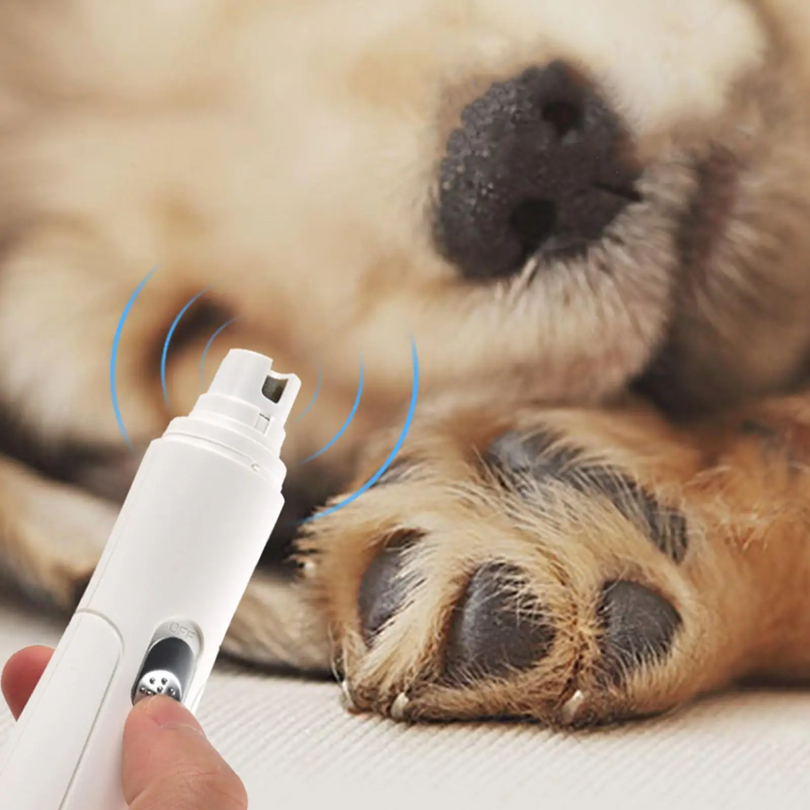 Rechargeable Electric Dog Nail Grinder With LED Light Pet Nail  Automatic Quiet Cutter Grooming Trimmer Tools