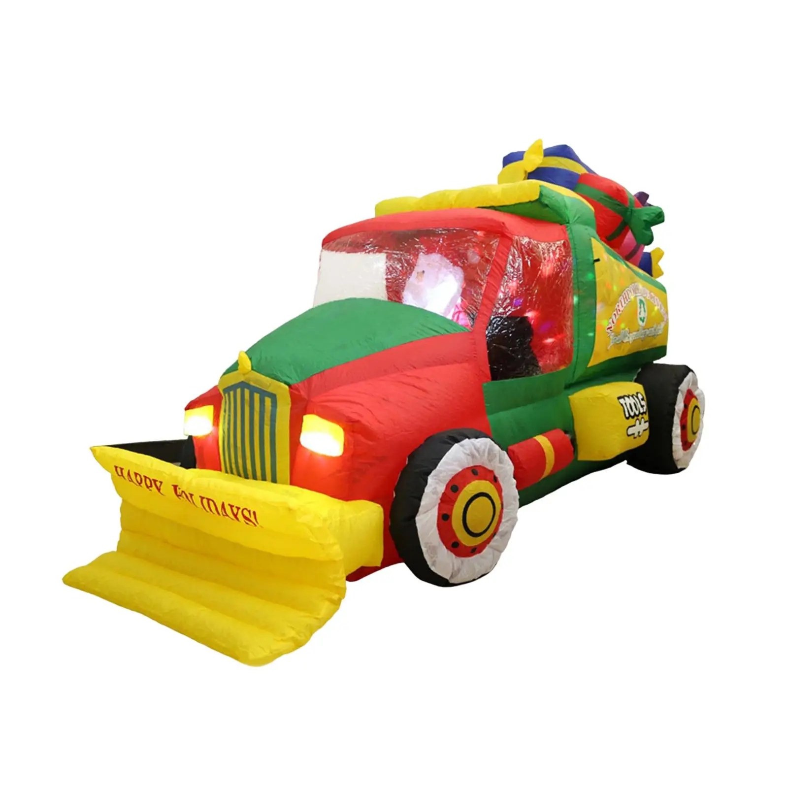Inflatable Snow Plow Xmas Decoration Inflatable Decoration Cute for Backyard