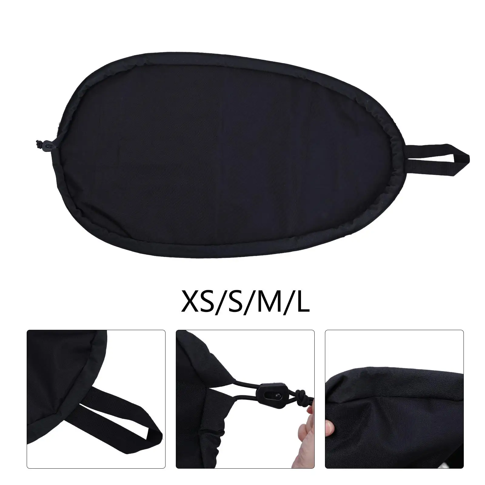 Kayak Cockpit Cover Cockpit Protector Waterproof Adjustable Sun Protection Dustproof 600D Oxford Cloth Seat Cover for Transport