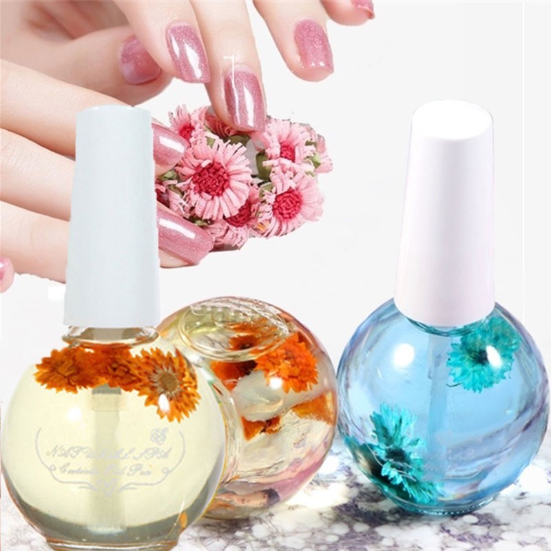 Best of 1Bottle 15ml Dried Flower Soften Cuticle Oil Transparent Nutritional Oil Multi Fragrance Manicure Nail Edge Care Nourishment Oil Reviews & Tips