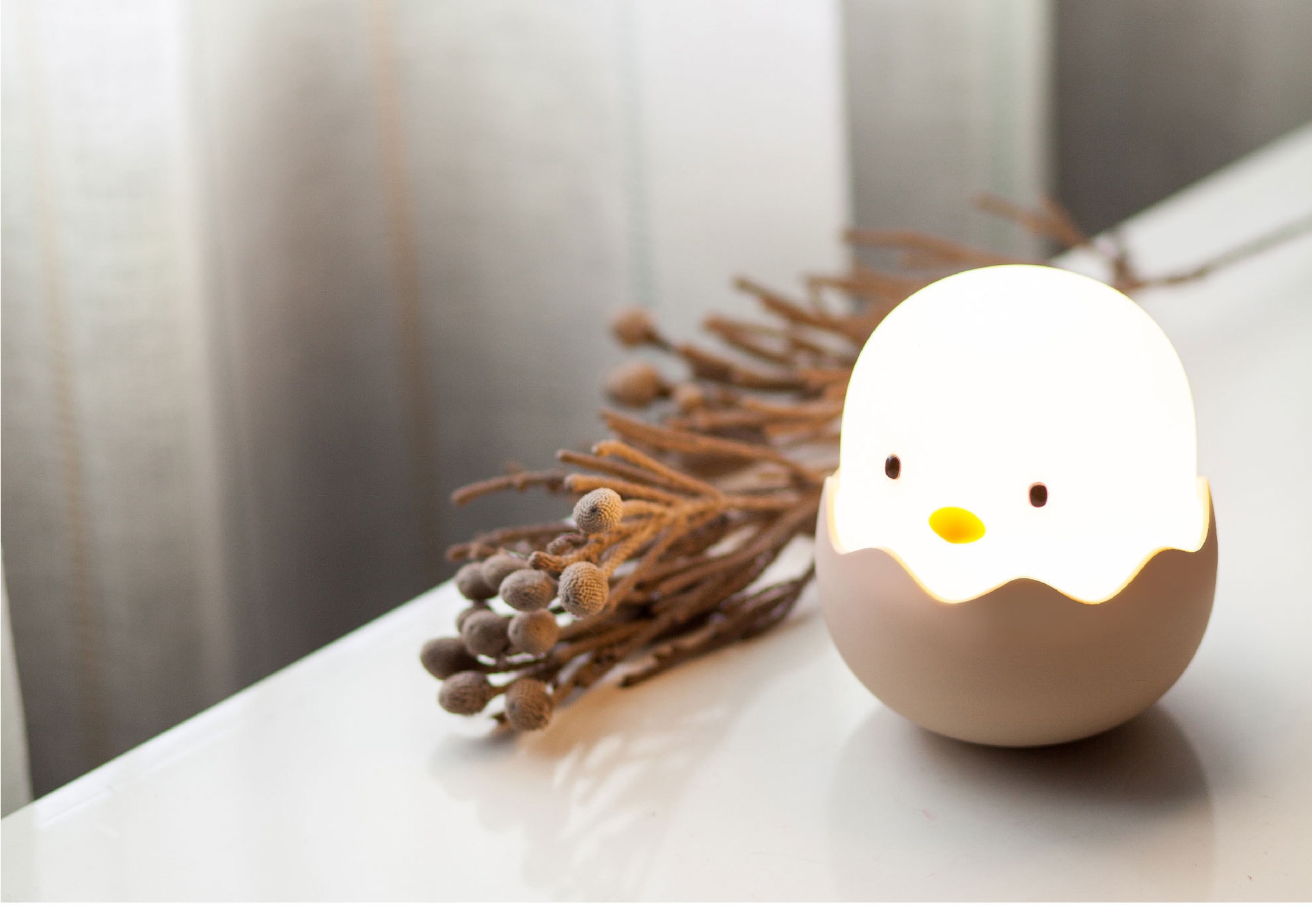 Duck Silicone Night Light for Children With Timer Usb Rechargeable Dimming Touch Lamp Sleeping Bedroom Cartoon Animal Decor Gift