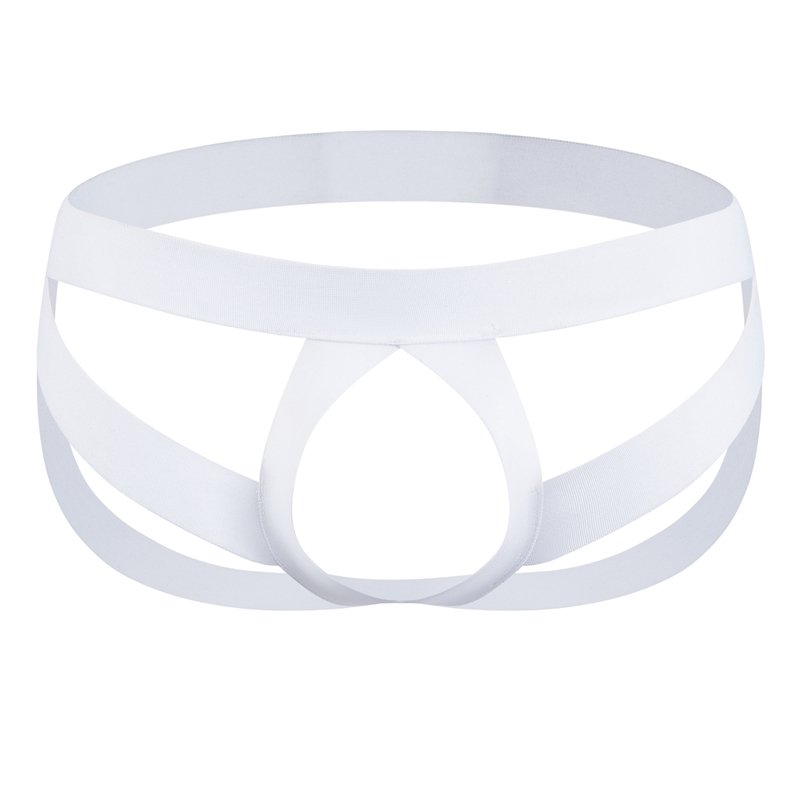 Description Picture 4 of itemMen's Low Waist Sexy Color Block G-Strings & Thongs Cockstraps Open Back Men Jockstrap Panties Cockring Pouch Gay Underwear