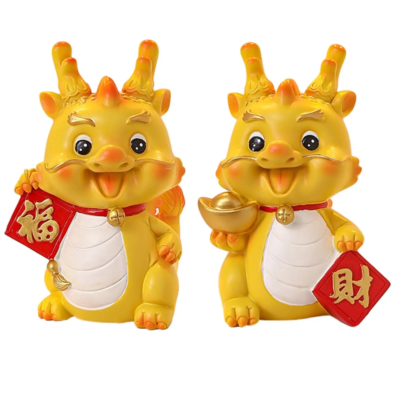 Dragon Statue Money Bank Sculpture for Study Room New Year Gifts Bookshelf