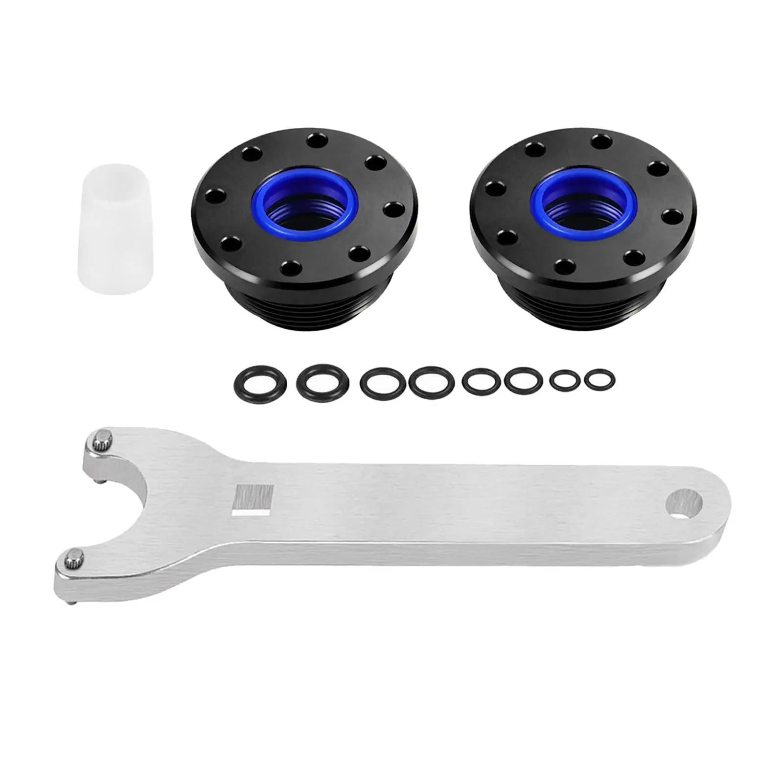 Front Mount Hydraulic Steering Cylinder Seal Kit Sturdy with Pin Wrench for