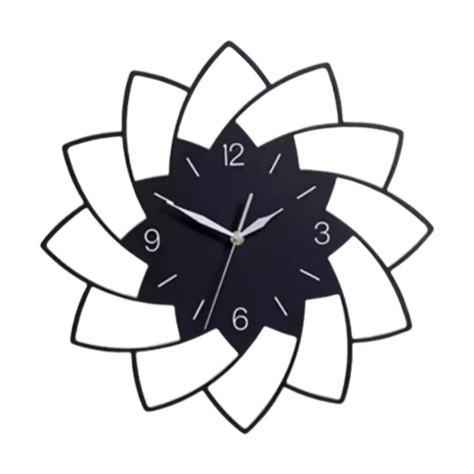 Acrylic Wall Clock Decorative Clocks Modern Silent Flower Shaped Hanging Clock