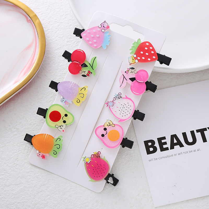 50/100 Stück/Set Bunte Kinder-Haarspangen Set Großpackung Multi-Style Ausgehöhlte Stern-Schnappspangen Rutschfeste Baby Mädchen Jungen Haaraccessoires – Detail 8