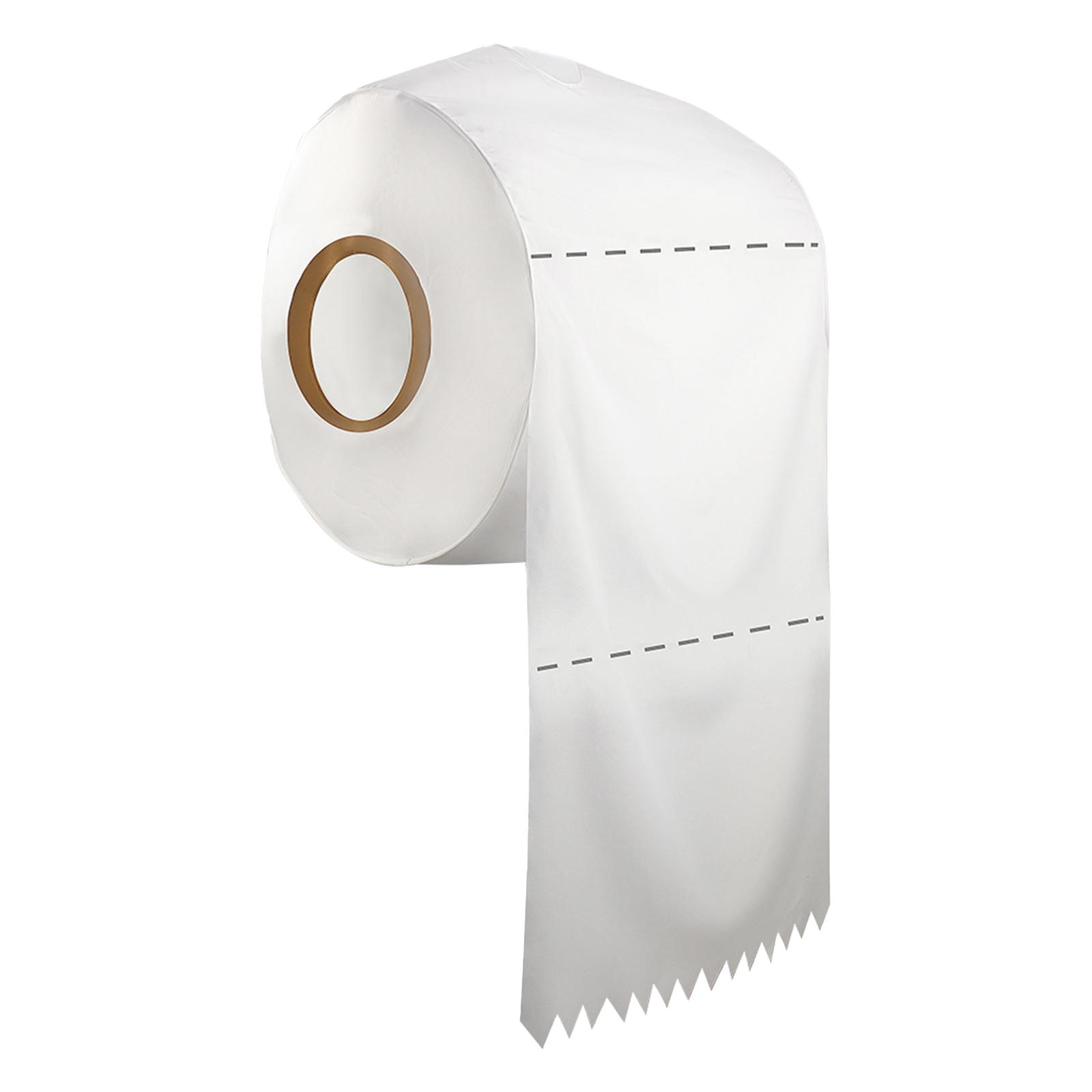 Toilet Tissue Costume Large Roll Cosplay Costume Funny Roll Paper Cosplay Clothing for Stage Halloween Cosplay Adults Couples