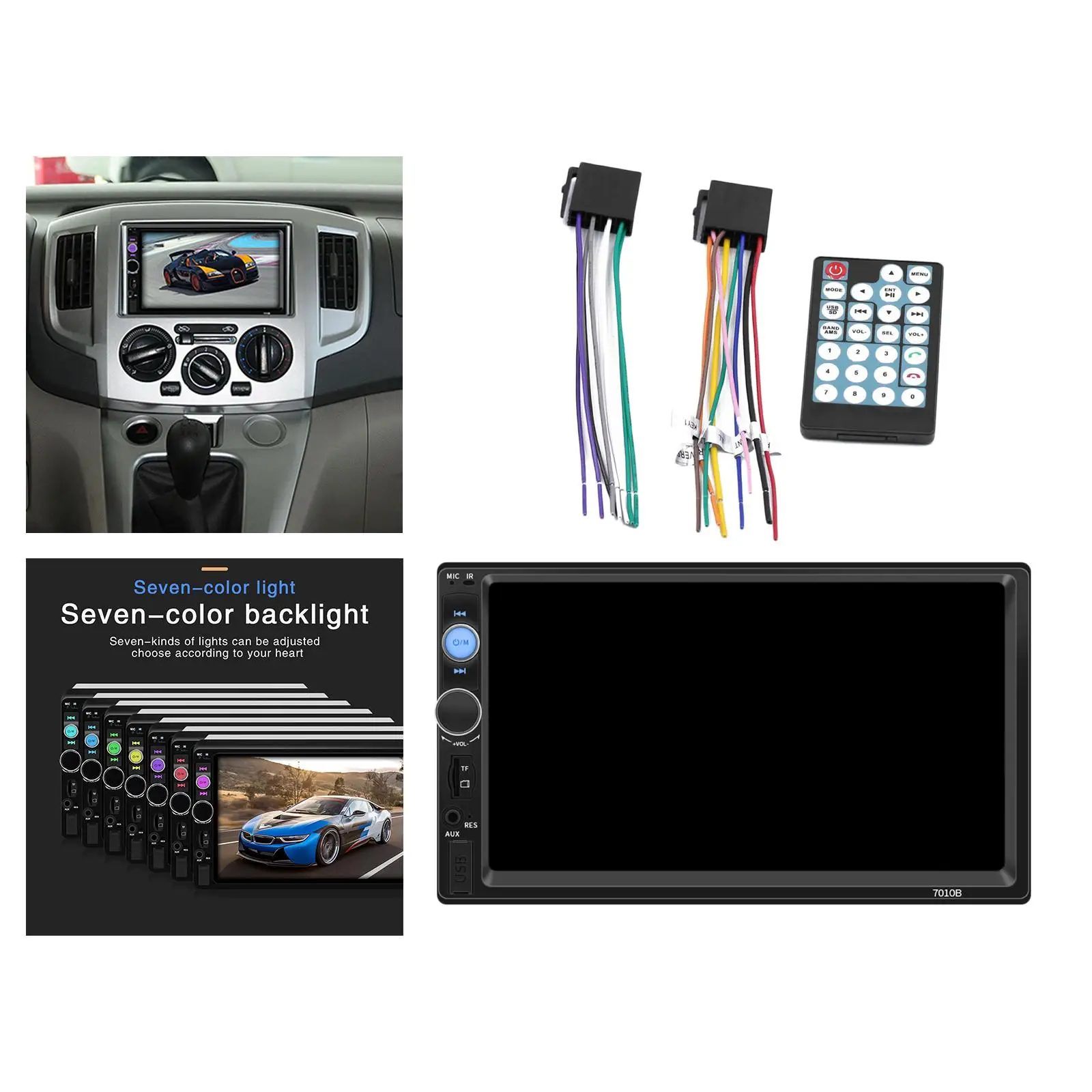 Durable 7inches Touch Car In-  Radio Audio Multimedia Player Player