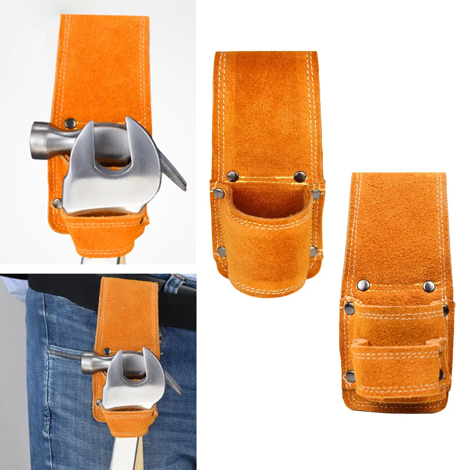 Axe Belt Loop Pocket Handmade Hammer Holster for Wrench Handcraft Carpenters