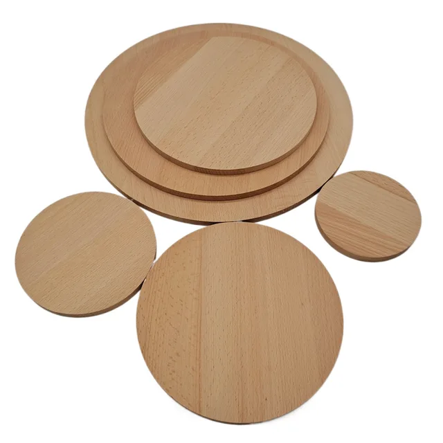 2pcs 200mm Round Wood Discs for Crafts, Unfinished Wooden Blank Round Wooden  Slices, Wood Circles for Painting, DIY Door Hanger - AliExpress