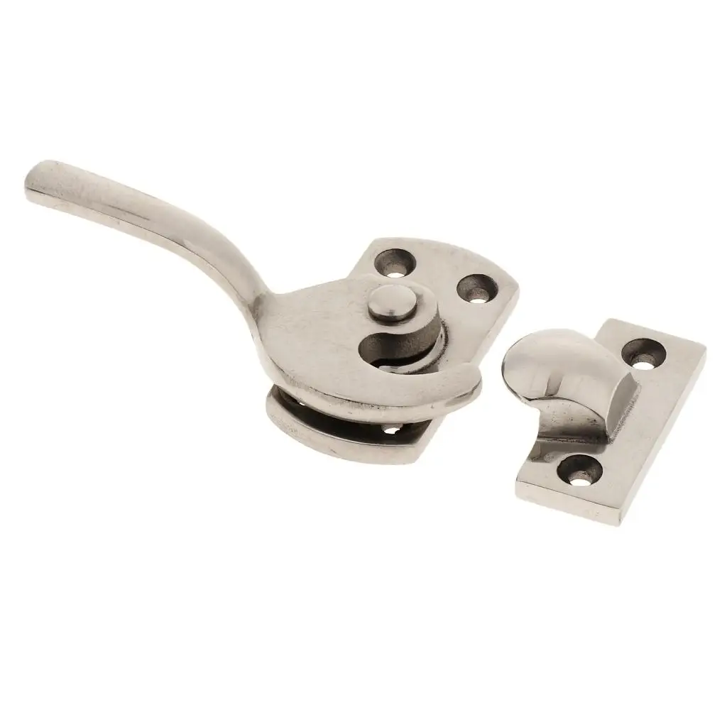 Stainless Steel Latch Handle, Left Hand Pull Handle, Release Latch for Freezer And Car Door