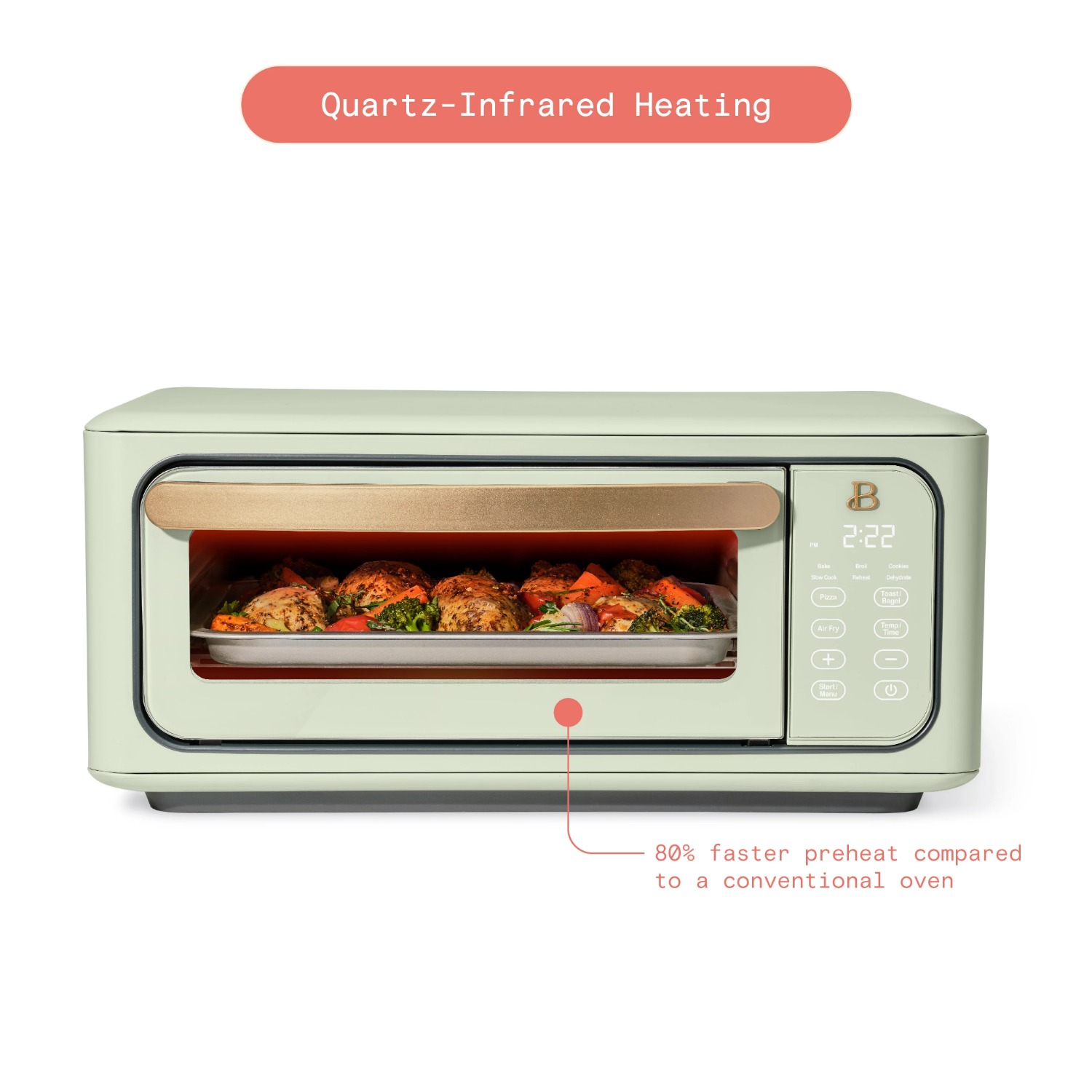 Title 5, Infrared Air Fry Toaster Oven, 9-Slice, 1800 W,...