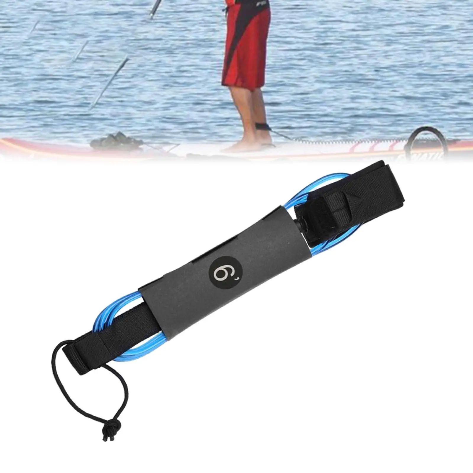 Surfing Leash Leg Rope 5mm Thick Adjustable Elastic Paddle Board