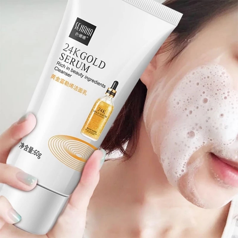 Best of Gold Fullerene Facial Cleanser Foam Face Wash Collagen Shrink Pores Cleansing Oil Control Whitening Acne Treatment Skin Care 60g Reviews & Tips