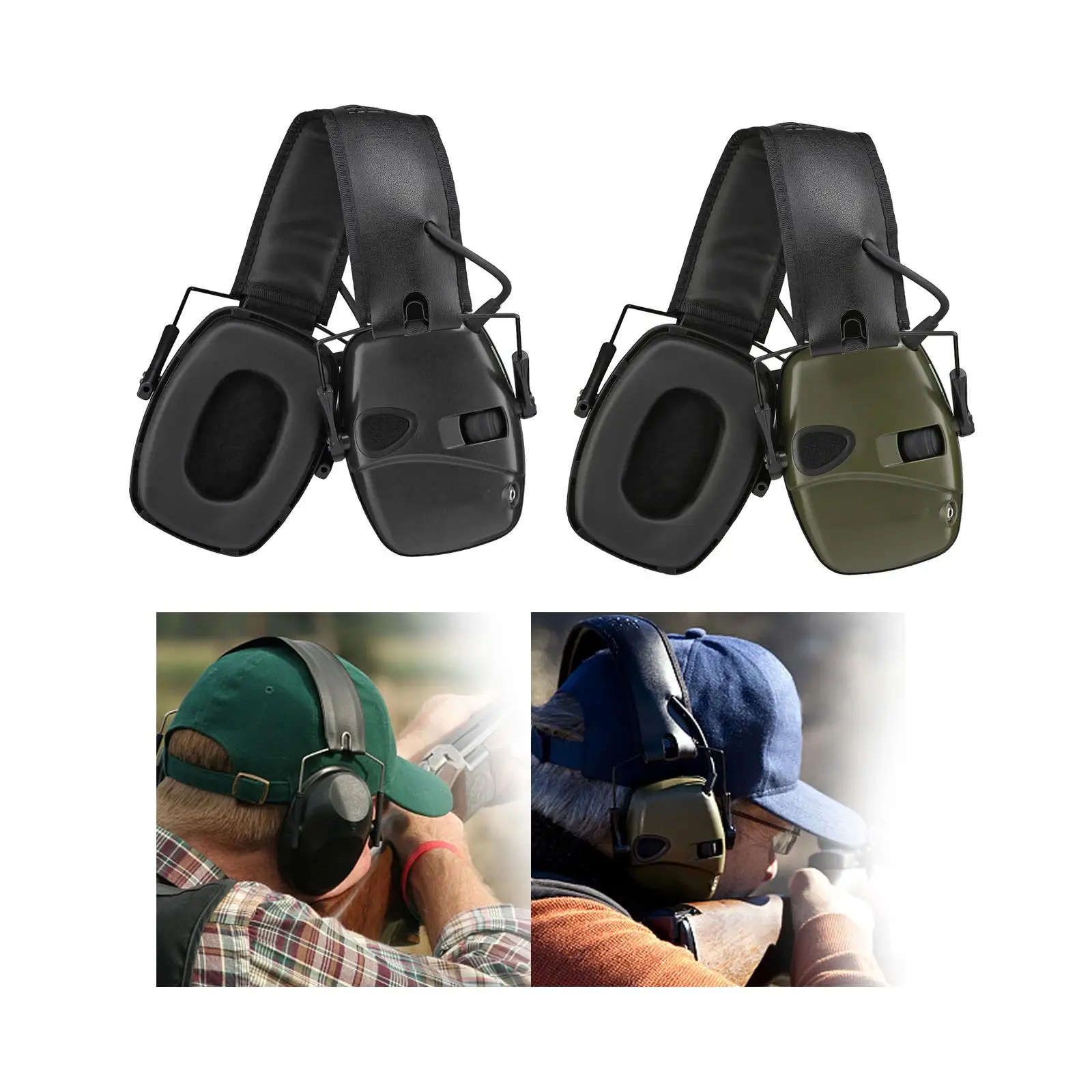 Ear Muffs Folding Noise Cancelling Hearing Protection Adjustable for Shooting Team Activities Manufacturing Woodwork Mowing