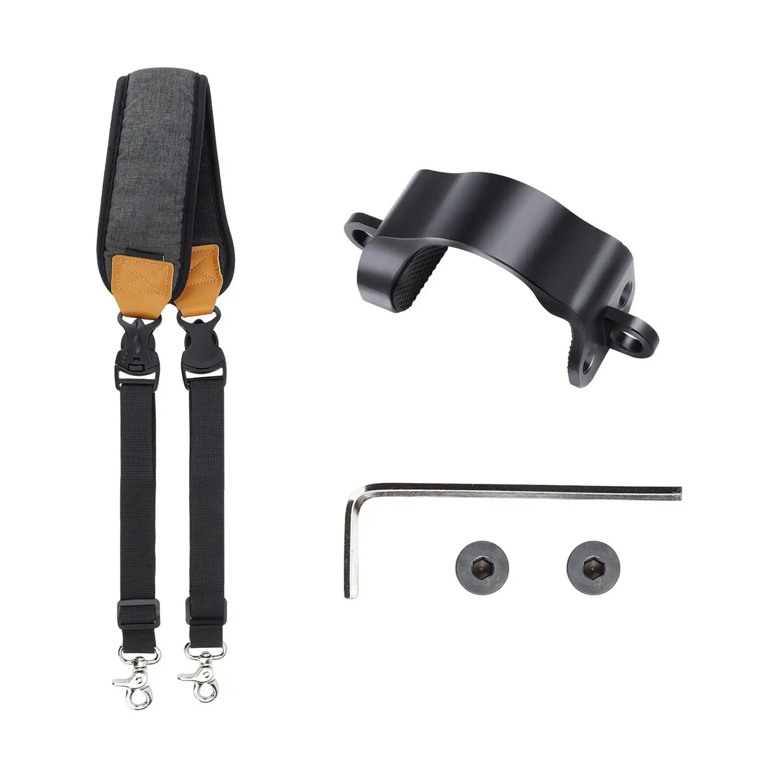 Handheld Gimbal Stabilizer Lanyard Neck Strap Black Quick Release and Quick Installation for RS3 Mini