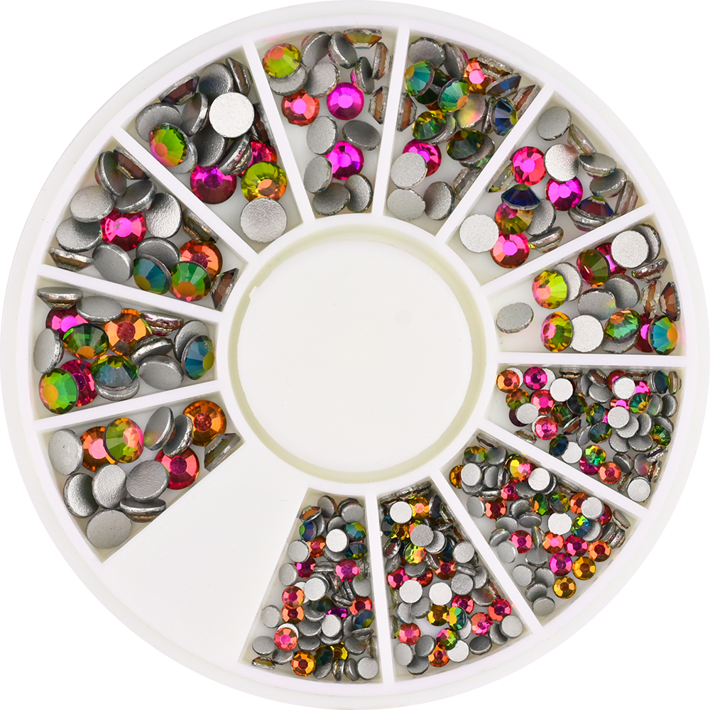 Best of 113 Wheels Professional Crystal Nail Art Decoration Mini Mixed Color Acrylic Nail Diamond 2mm / 3mm / 4mm / 5mm Manicure Rhinestone * Reviews & Tips - Image 6