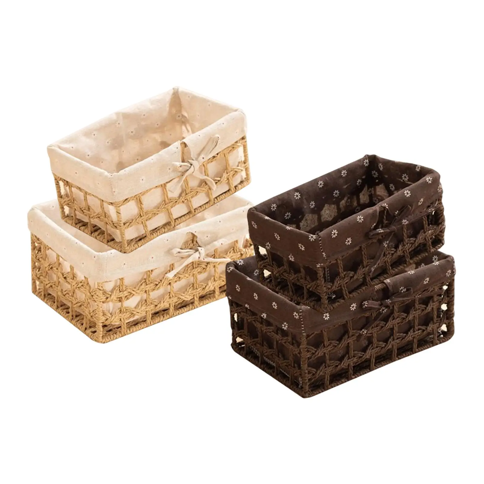 Storage Basket Snack Sundries Organizer Storage Box for Cabinet Office Toys