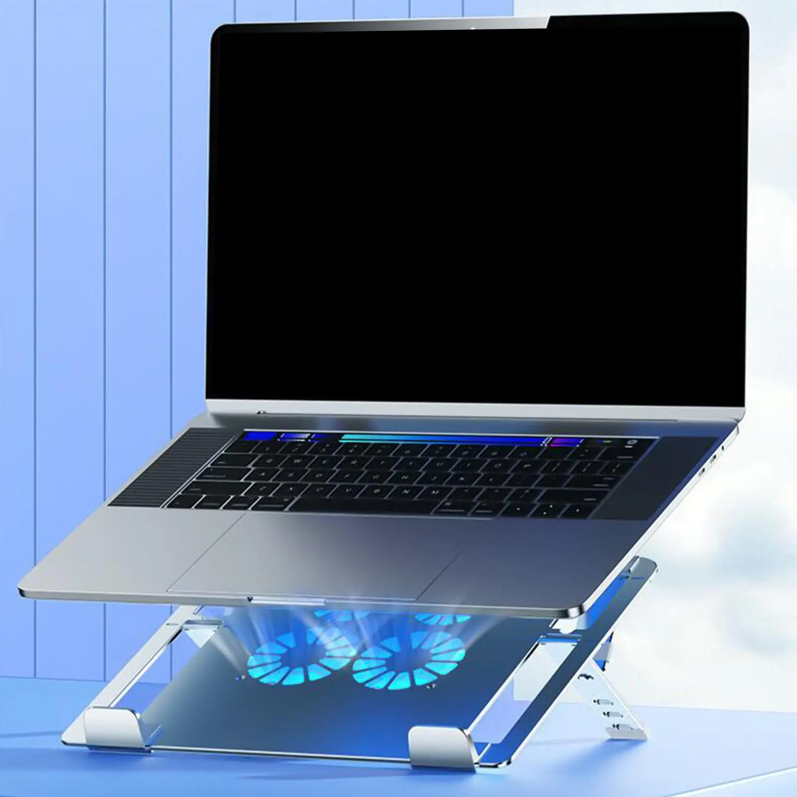 Laptop Stand with Cooling Fan Laptop Cooling Stand Lightweight Foldable Laptop Mount Cooler Portable Laptop Holder for Notebook