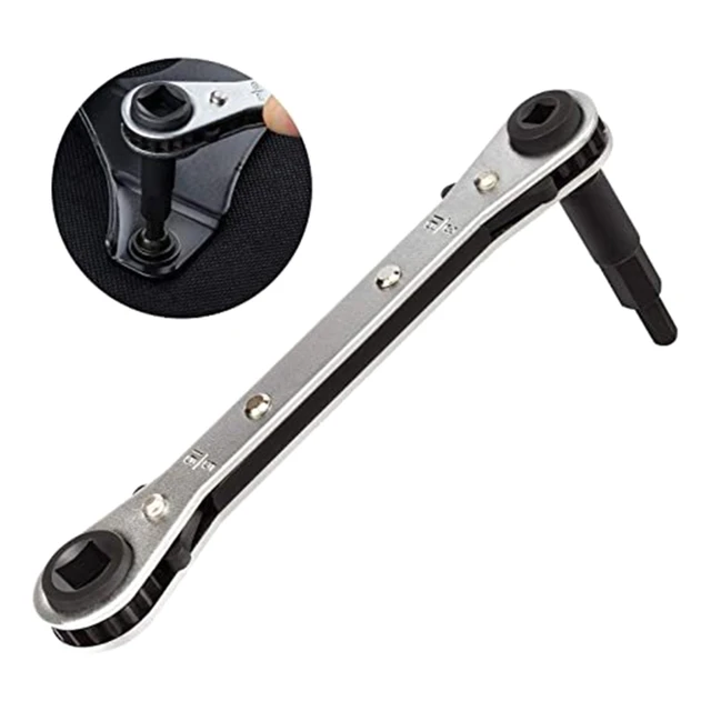 Conditioner Valve Ratchet Wrench with 2 Hexagon Bit Adapter Kit for Air  Refrigeration Tools and Equipment Repair Tools Clearanc - China Wrench, Service  Wrench