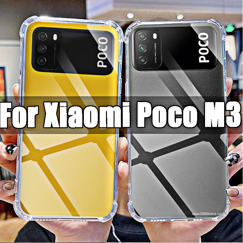 HD-Telefon-Softcase für Xiaomi Poco M3, klare transparente Abdeckungen, Schale für Xiaomi Poko M3 6,53 Zoll M2010J19CG, stoßfest, kratzfest – Detail 1