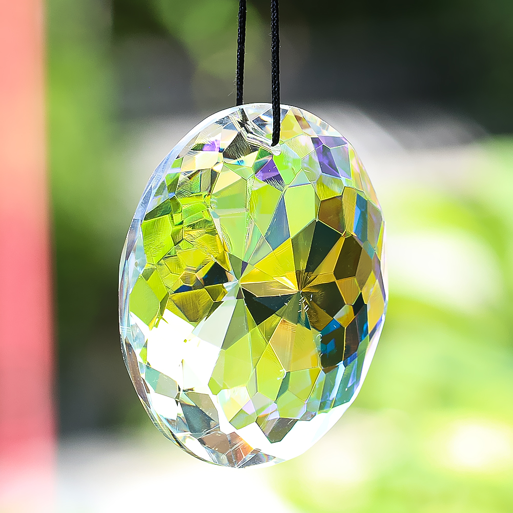 Title 2, 60mm Mandala Suncatcher Crystal Prisms Hanging ...