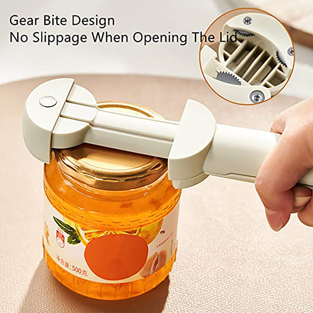 Adjustable Jar Opener Easy Screw Bottle Opener Maual Open Jar Lids Portable  Lids EZ Turning Can Opener for Weak Hand