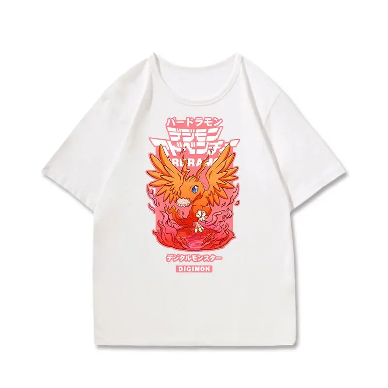 Digimon Greymon Garurumon Angemon T Shirt Anime Men Summer Casual Short Sleeve Tshirts Male Oversize Tops ropa y2k hombre Tees