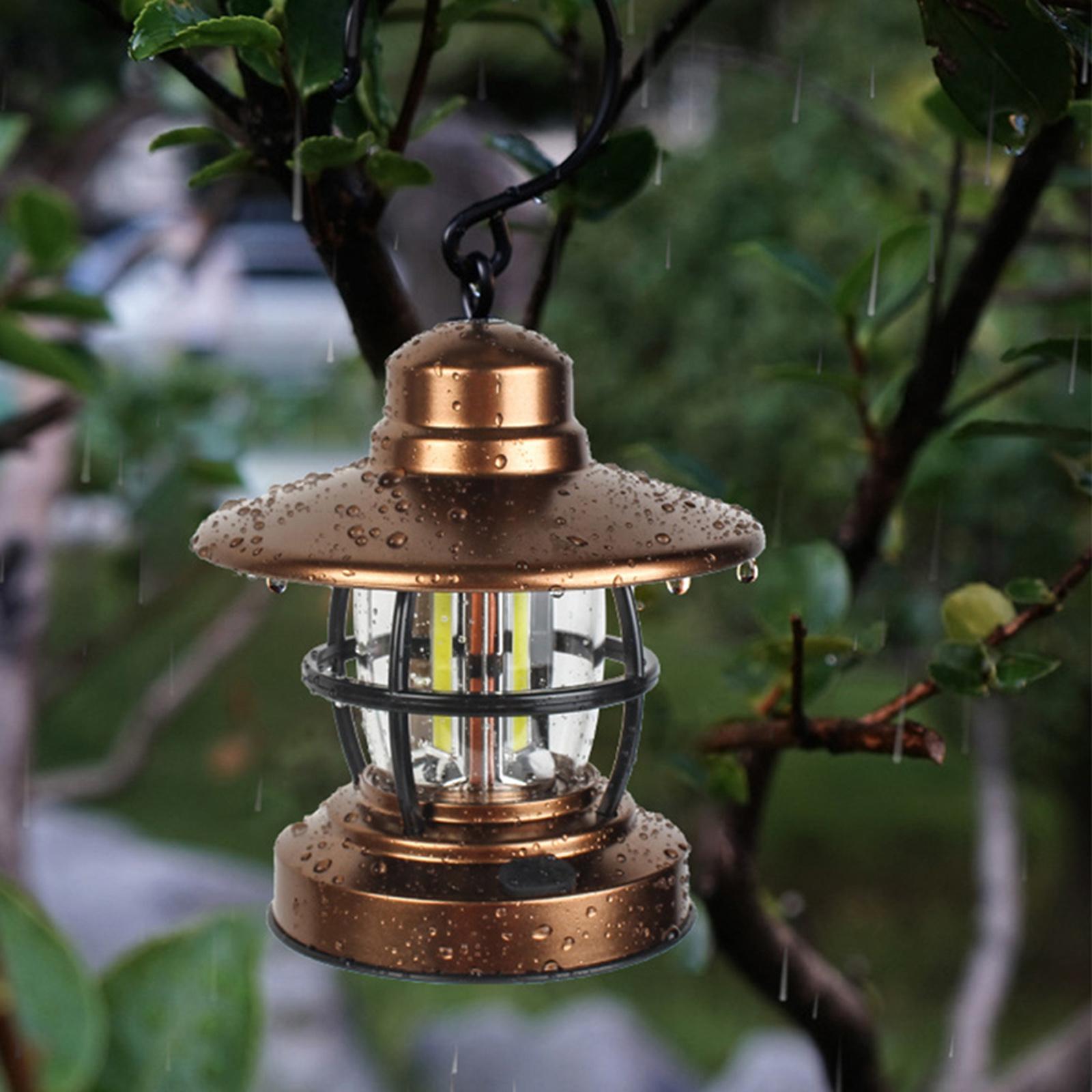 Battery Powered Retro Style Camping Lantern Lamp for Campers