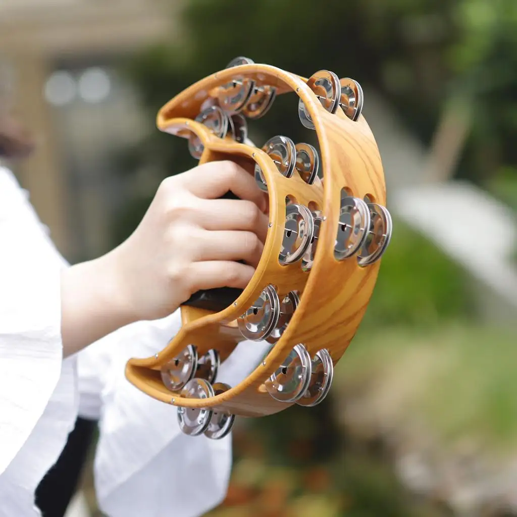 Tambourine Handbell Baby Kid Child Early Educational Musical Instrument Rhythm