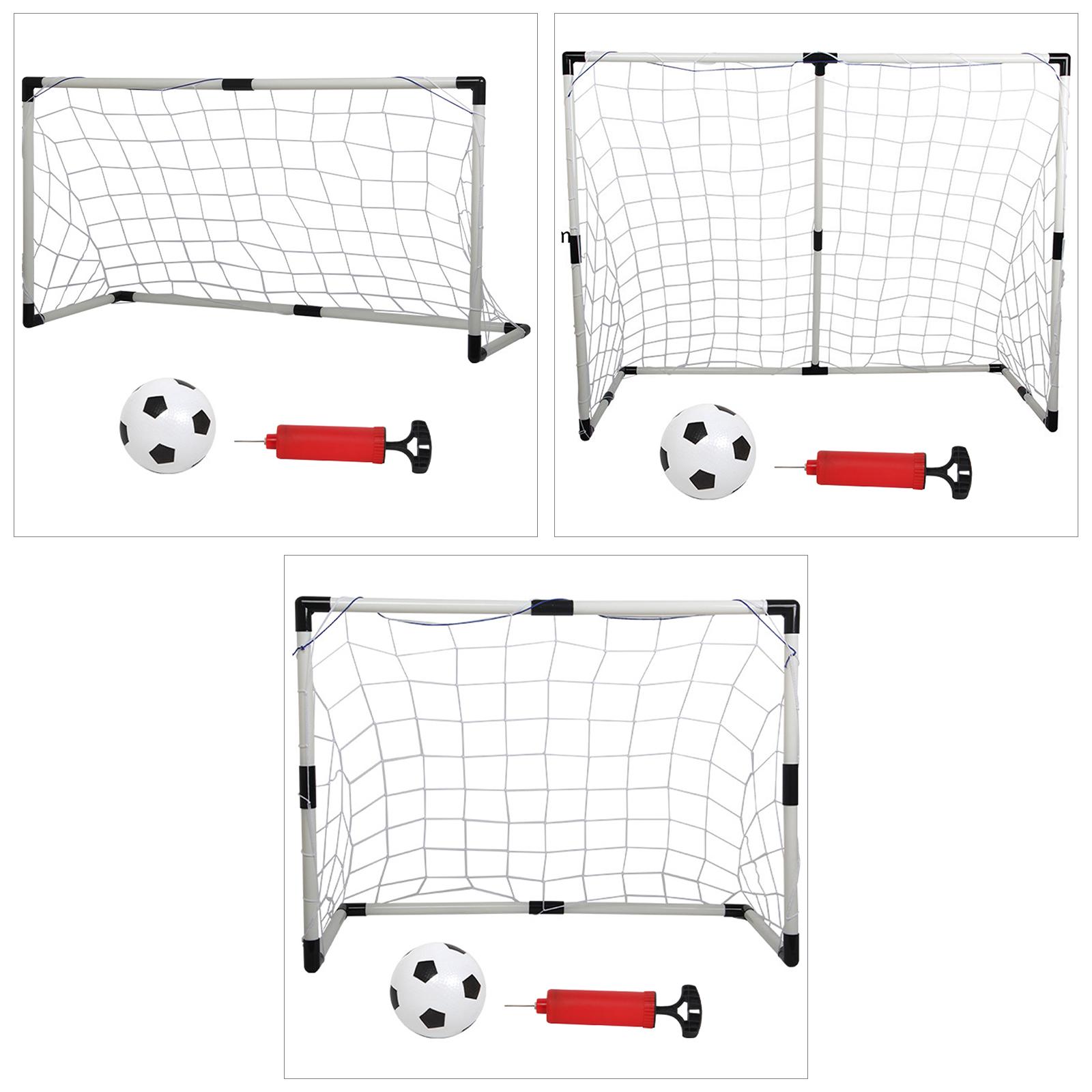 Children Football Goal  indoor  Net, Ball, and Pump Included Backyard Mini Training Practice Set Perfect Gift Portable