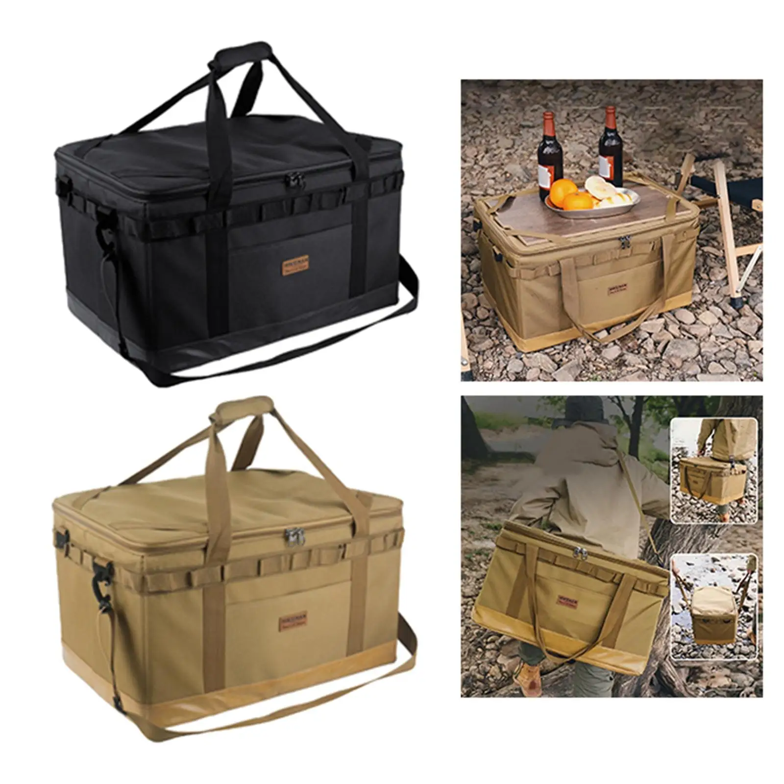 57L Large Capacity Outdoor Camping Gear Bag Duffel Bag Hard Storage Box