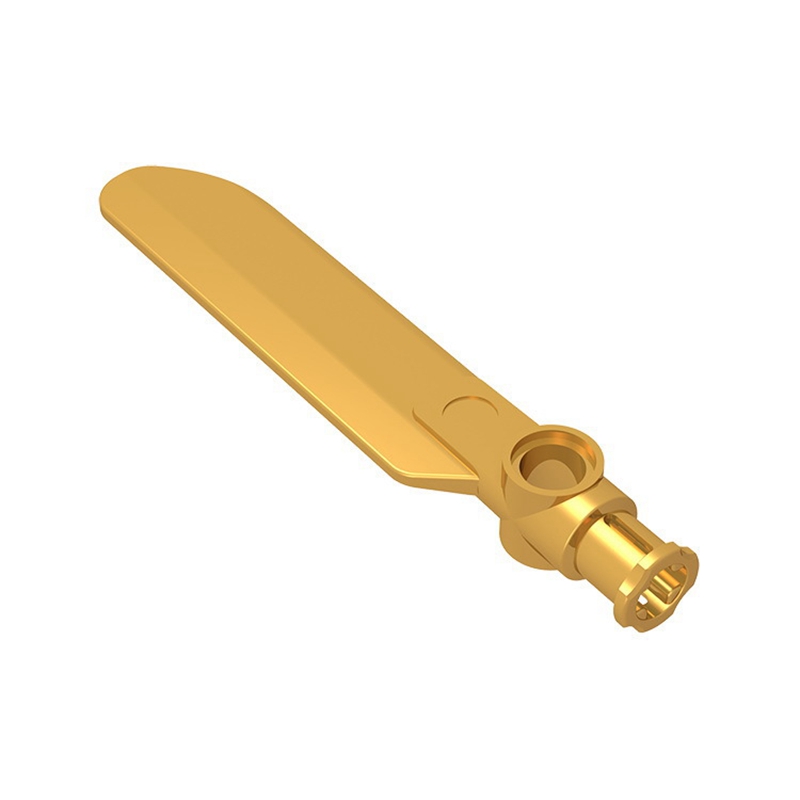 Gobricks GDS-1026 Technical Rotor Blade Small with Axle and Pin Connector End compatible with lego 99012 DIY Building Blocks
