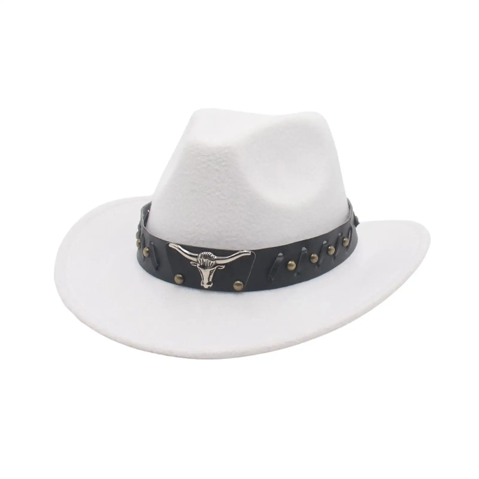 Western Cowboy Hat Cosplay Classic Versatile Women Photo Props Cowgirl Hat Sunhat for Autumn Party Gift Holiday Costume Hiking