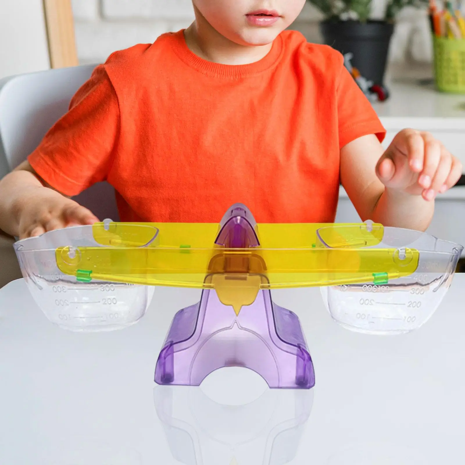 Kids Scale Learning Solids and Liquids Multipurpose Teaching Aids Bucket Balance for Adding Inequalities Weight Height Volume
