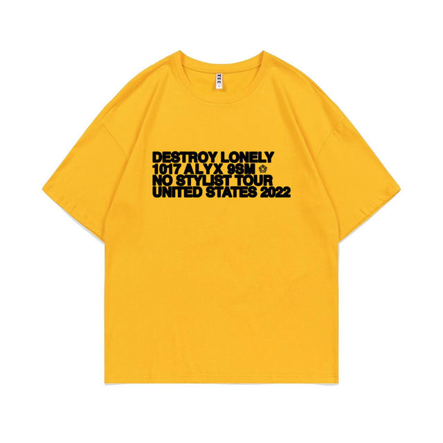 Rapper Destroy Lonely Alyx Print Tshirt Mens Oversized