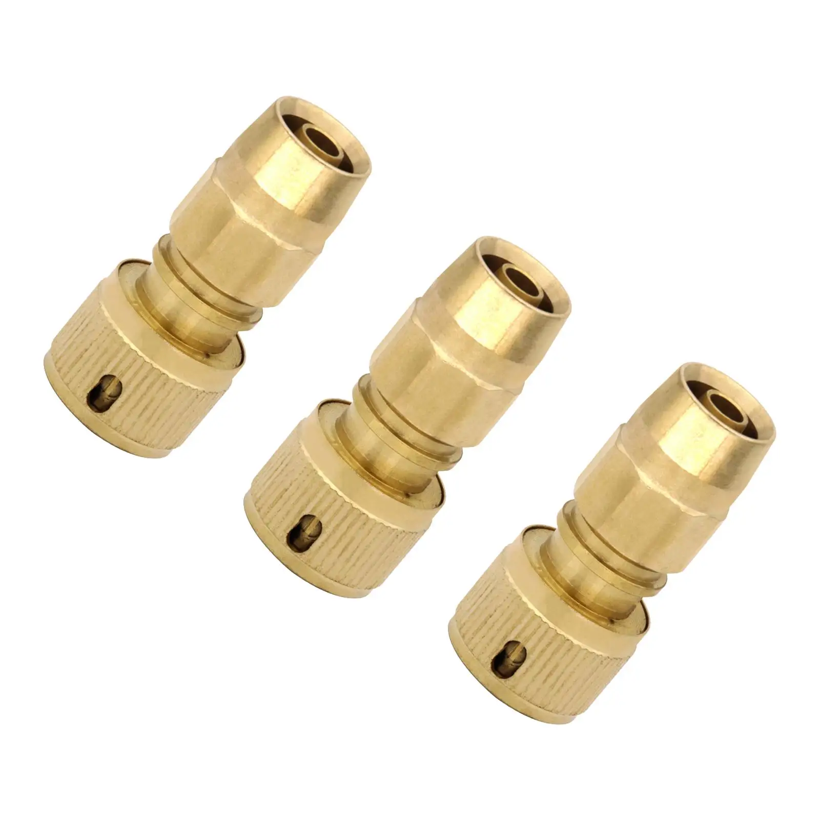 3x Brass Expandable Hose Repair Adapter Accessories Quick Connect Hose Joint Male Pipe Adapter Hose Connectors