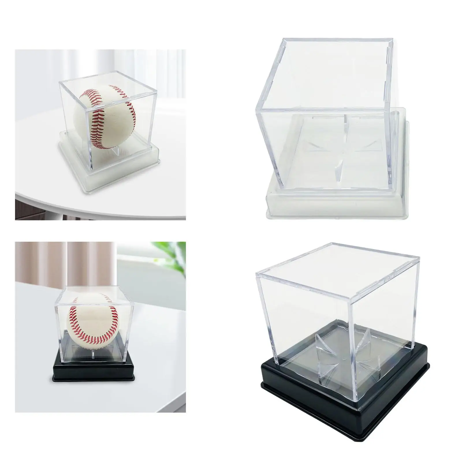 Clear Baseball Box Storage Box Acrylic Showcase for Official Size Ball 8cm Memorabilia Display Case Transparent Baseball Holder