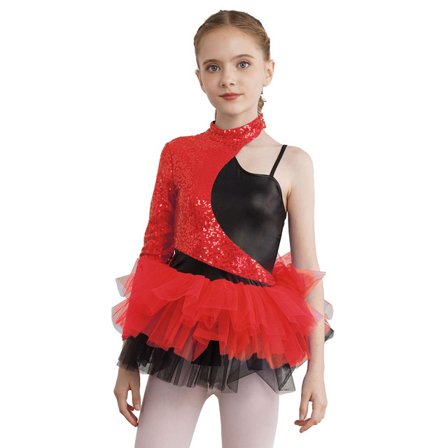 Tenue De Danse Jazz Enfant - Haut Crop Top Et Juze Brillante Pour Spectacle