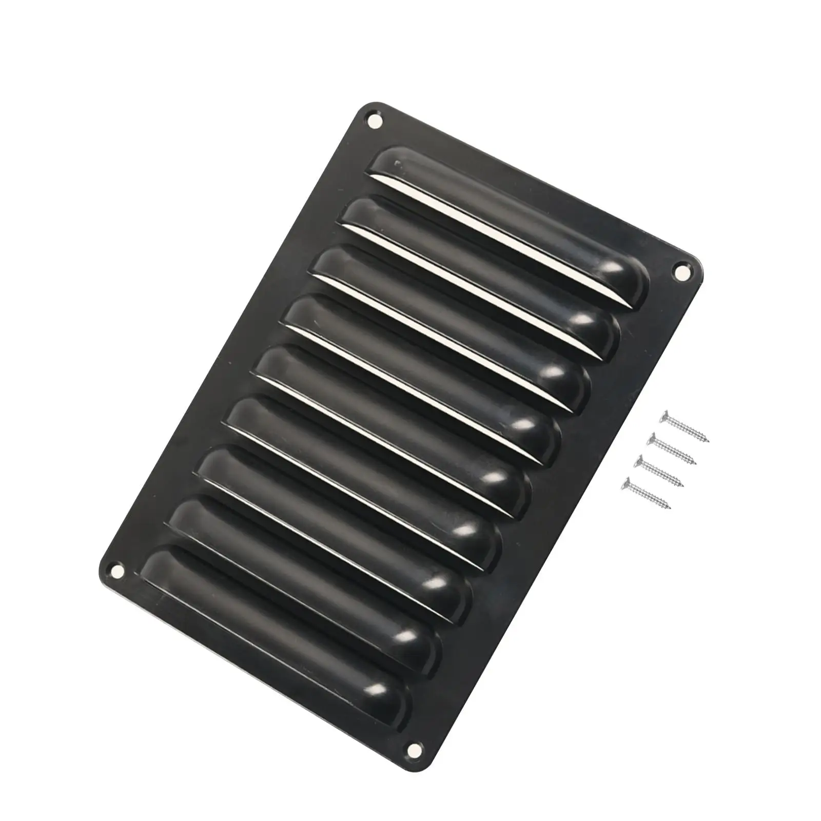 Air Vent Grille Accessories Replacement Part Cover Tool with Screws Black Supply for Motorhome Camping Camper Traveling