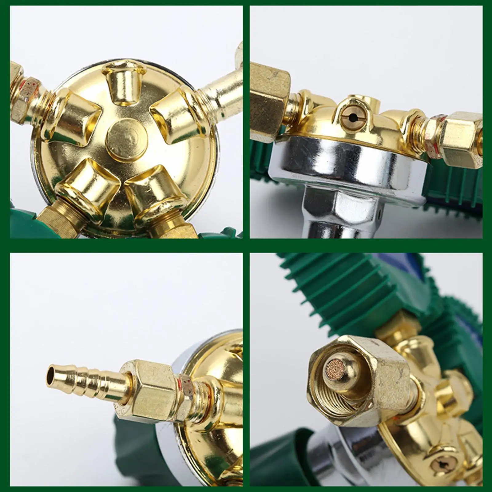 Metal Brass Nitrogen Pressure Reducer Gauge Welding Kit Tool Accessories