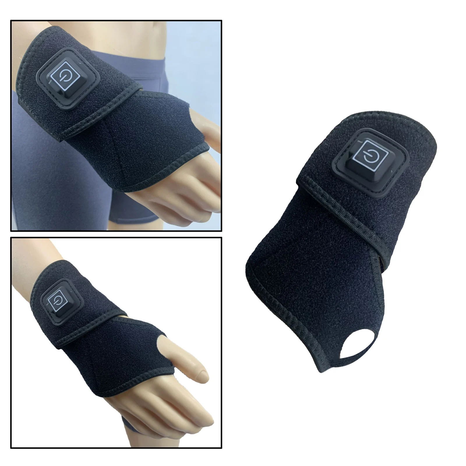 Wrist Massager with Heat Adjustable Wrist Brace Wristband for Hand Fever Wrist