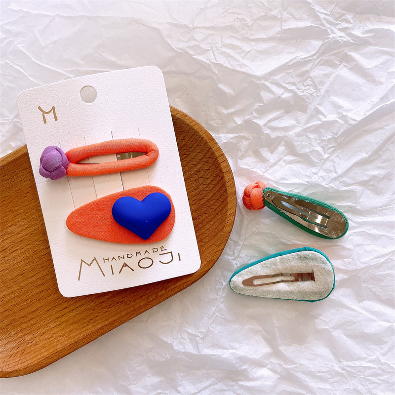 Coração de Pêssego Clip para Meninas Acessórios para o Cabelo Brilhante é Amor bb Crianças Boutique Artesanal Mini Hairpin 2022 2 Pçs - Set Cor 22 Home & Garden