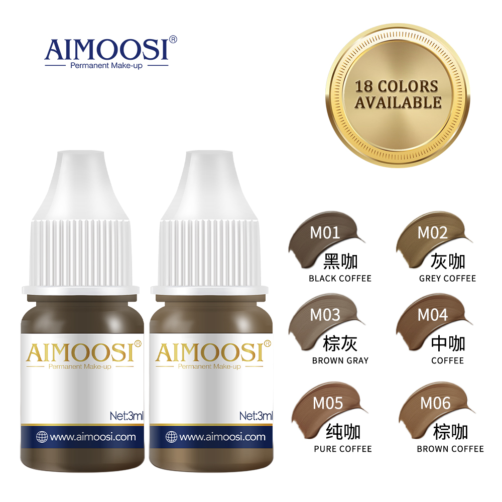 Best of AIMOOSI 3ml Tattoo Microblading Paint Ink Pigment 18 Colors Pigment For Semi Permanent Makeup Eyebrows Lips Tint Consumables Reviews & Tips