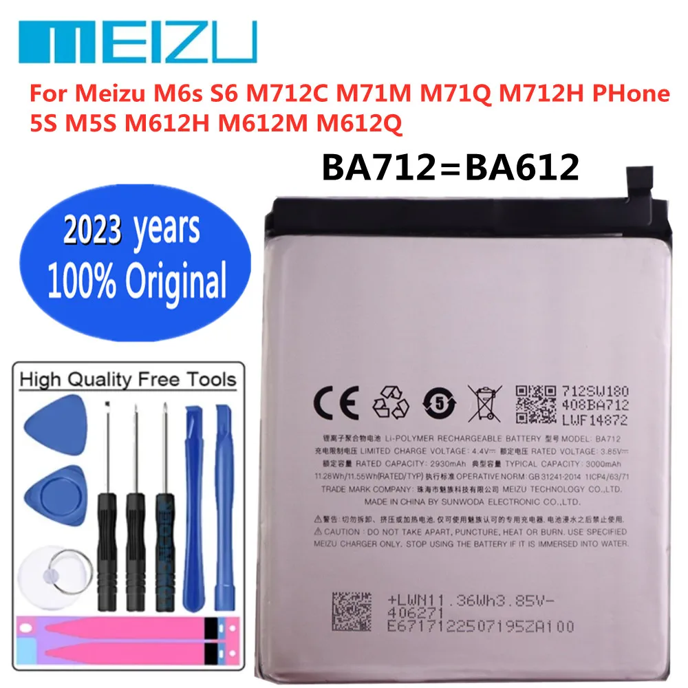 2023 bateria original para meizu m6s m721