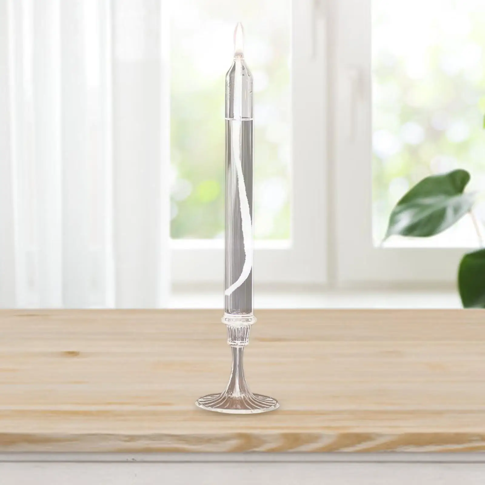 Modern Glass Oil Lamp Pillar Crafts Tealights Romantic Oil Light for Hotel Bedroom Home Souvenir Costume Props
