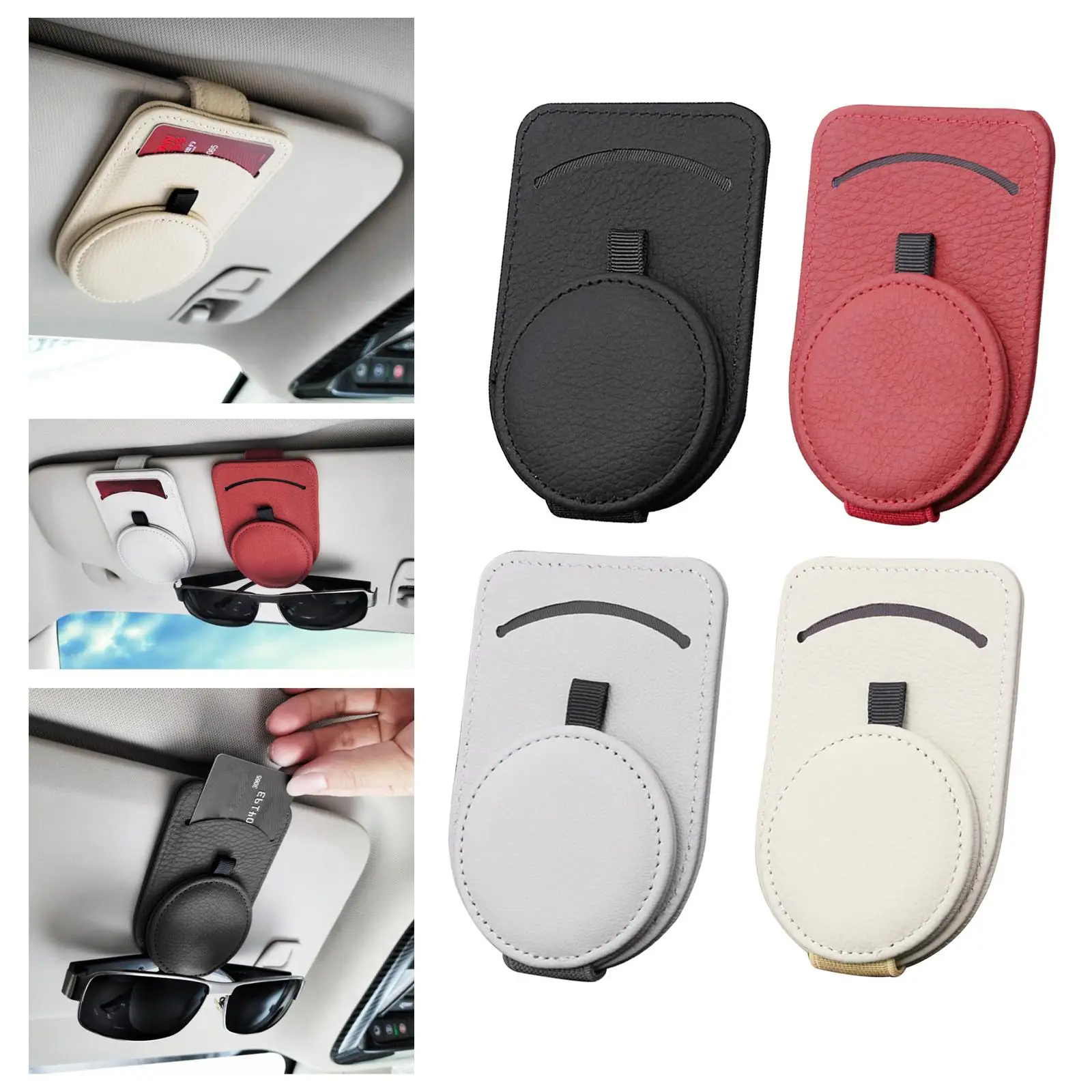 Vehicle Holder Clip Glasses Fashion Card Storage for Car Sun Visor Accessory High Reliability Good Replacement Parts