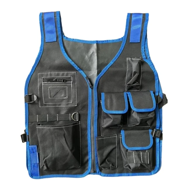 Work Vest for Men with Pockets Chest Tool Vest Utility Chest Pocket Tool  Vest Electrician Tool Vest for Carpenters for